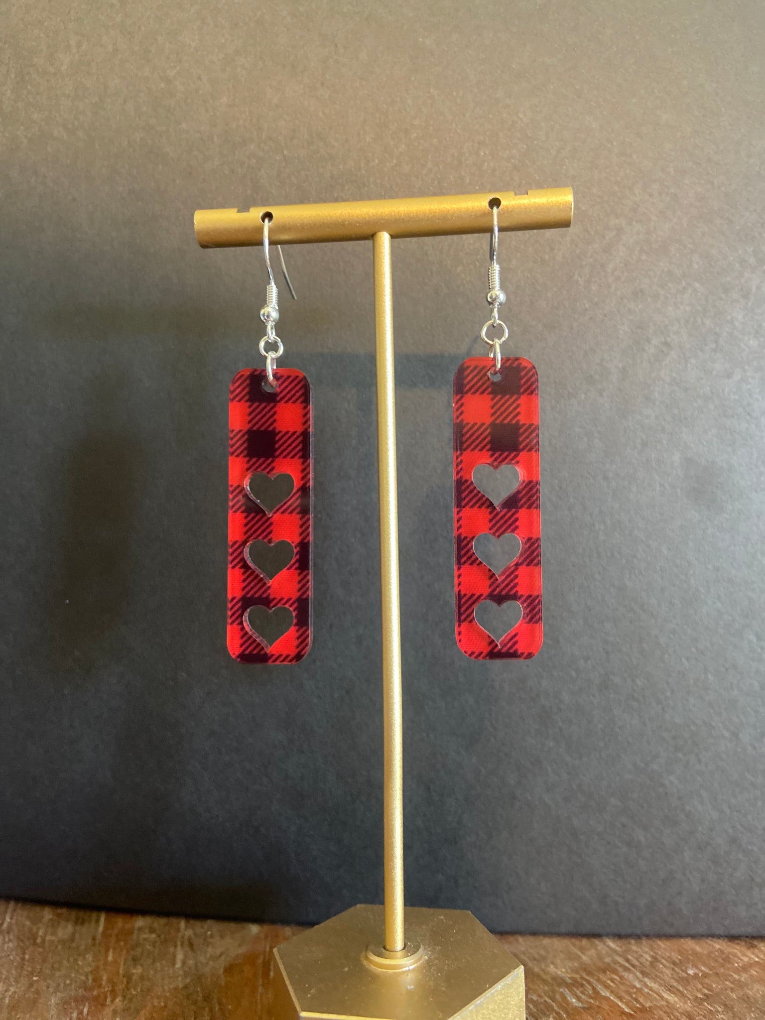 Plaid Heart Bars