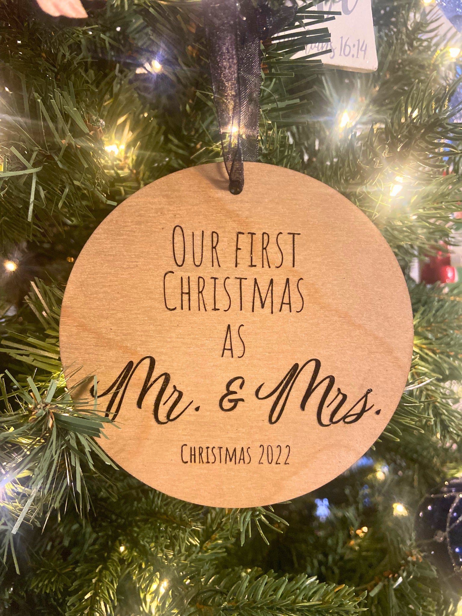 Mr. & Mrs. Christmas Ornament